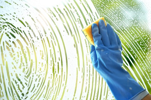 Cleaner working in a BR3 family home near local residential streets