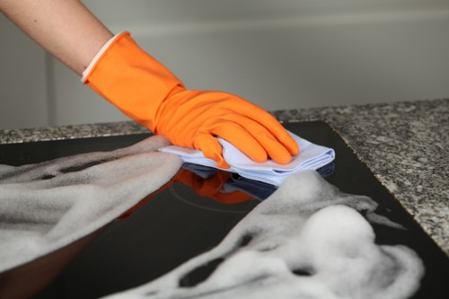 Local office cleaning service maintaining a BR3 meeting room