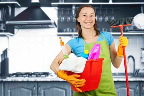 Professional carpet cleaner working on a residential carpet in BR3