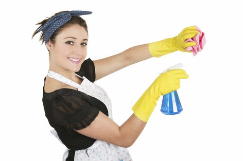 Experienced carpet cleaner working on a carpet in BR3 property