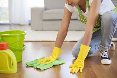 Local upholstery cleaning process for a sofa in BR3